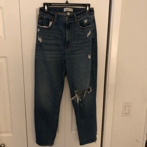 Abercrombie Ankle Straight Ultra High Rise Jeans